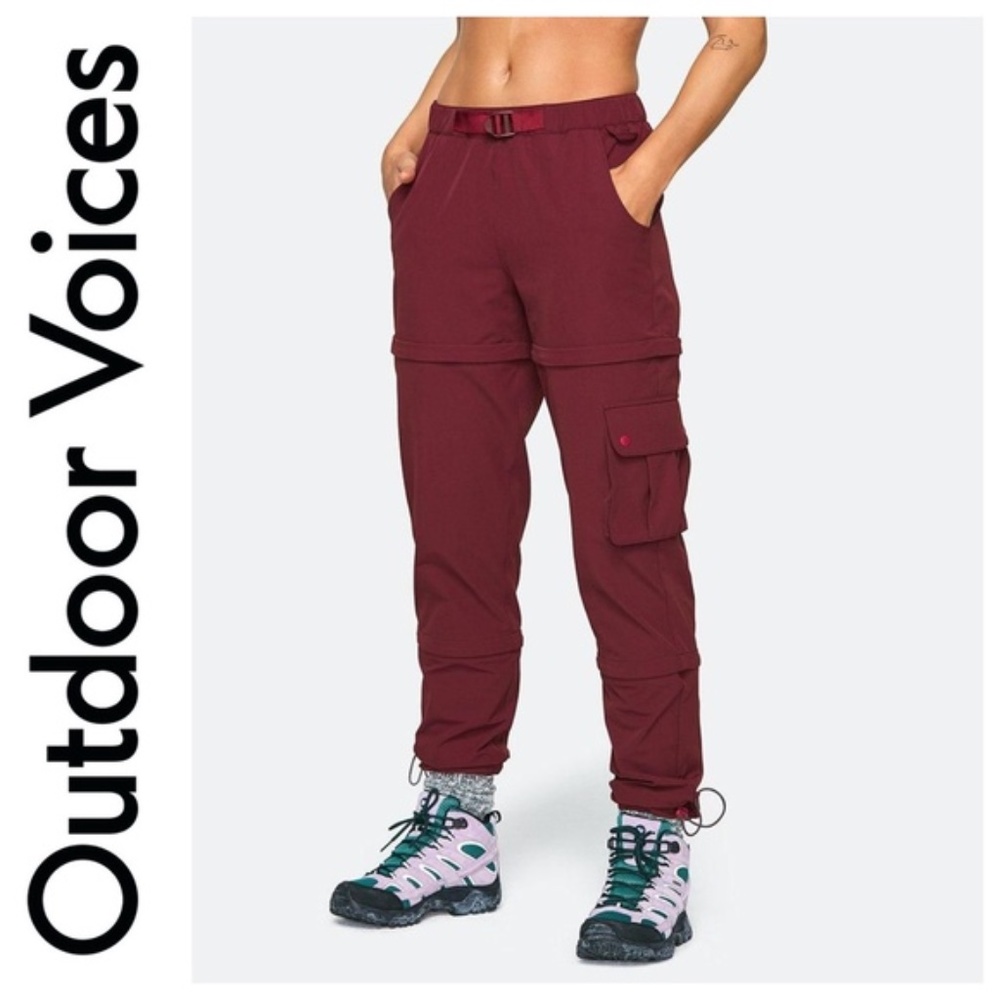 ISO outdoor voices Rectrek zip-off pants maroon